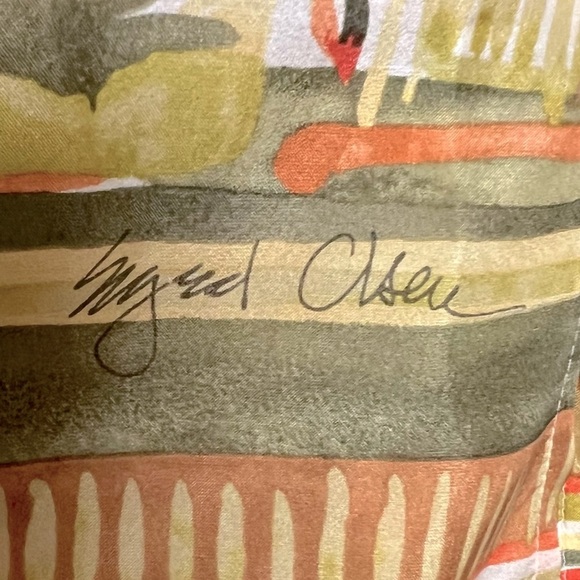 Sigrid Olsen Collection Novelty Floral Print Silk Button Up Shirt NEW - Picture 14 of 15